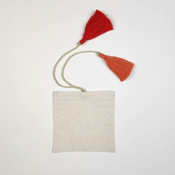 Atelier VM Small Square Dust Bag Tassels 7"x7" - Picture 2 of 5